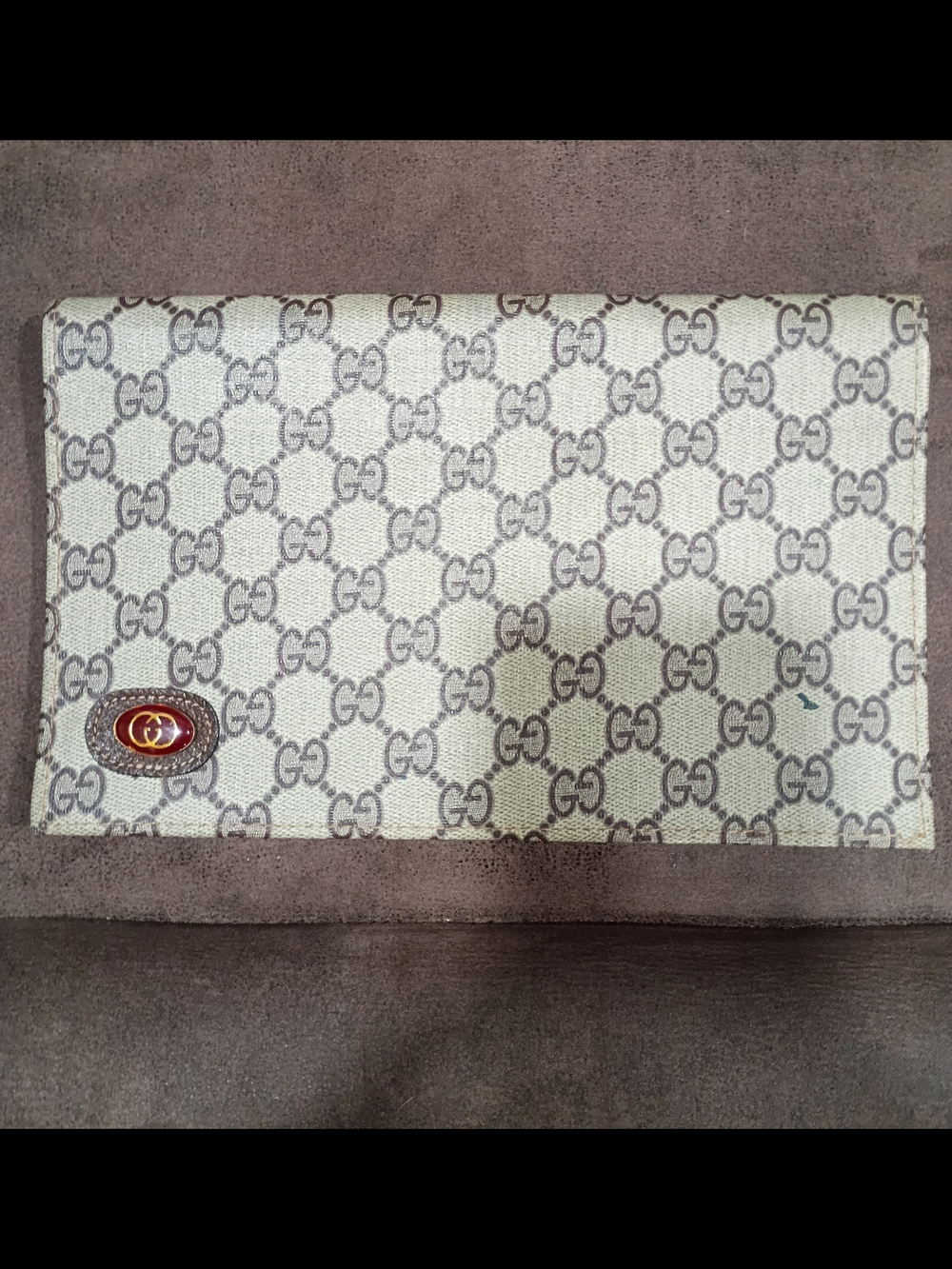 Fashion Clutch Beige Monogram Canvas Clutch